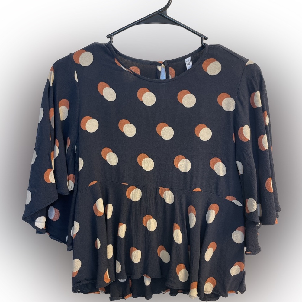 Mango Peplum Blouse